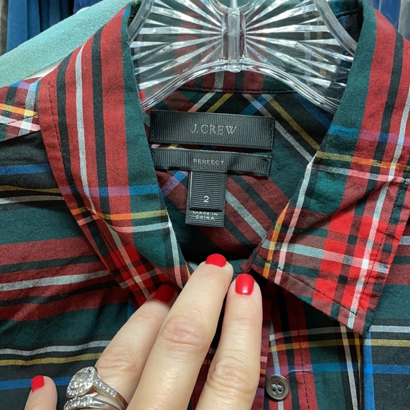 Jcrew plaid blouse - Picture 2 of 3